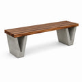 Ławka drewniana z betonową podstawą 150 cm