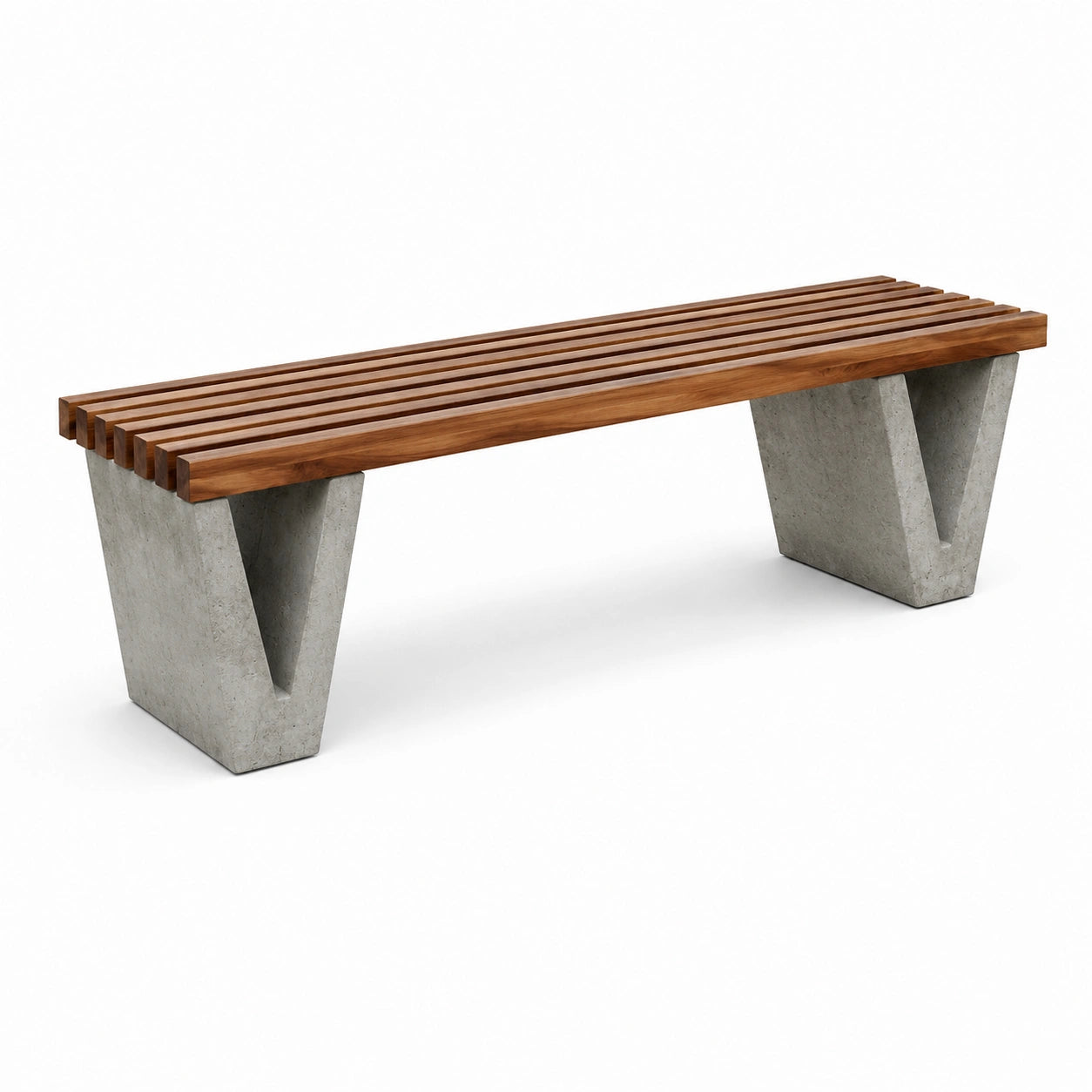 Ławka drewniana z betonową podstawą 150 cm