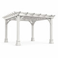 Pergola drewniana sosnowa biała 300x300x250 cm