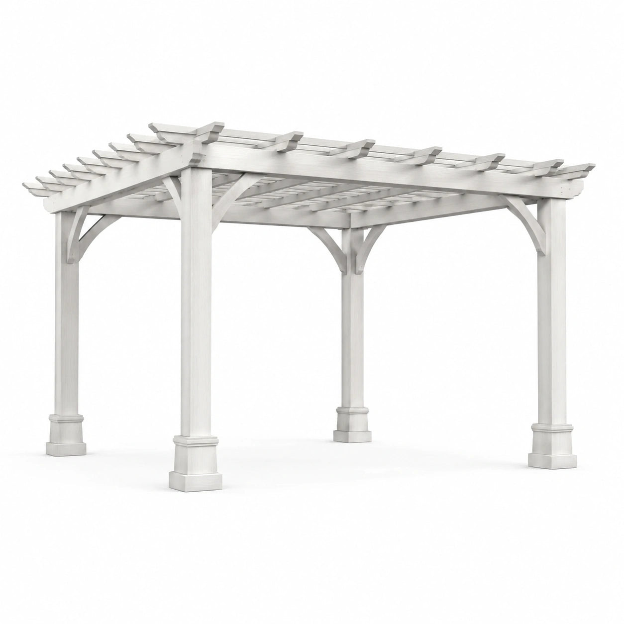 Pergola drewniana sosnowa biała 300x300x250 cm